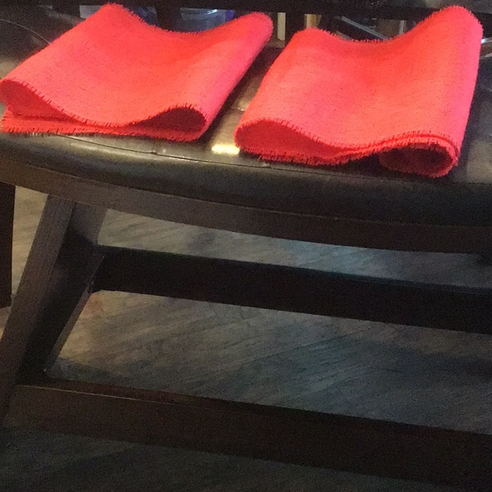 Brand new burlap table runners
